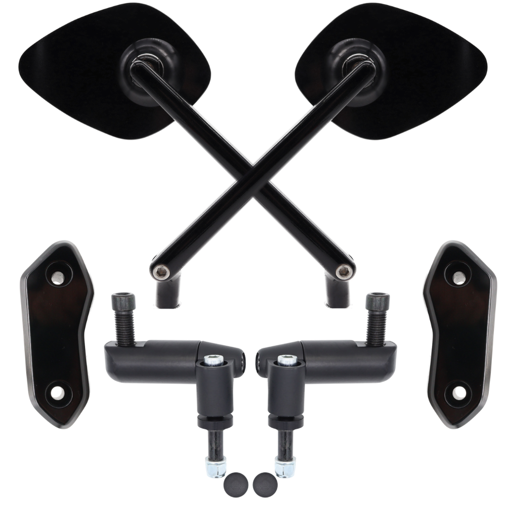 Combo Kit PREMIUM Retrovisori a Manubrio Yamaha TMAX TECHMAX 560 – Retrovisore FAR Italian Design