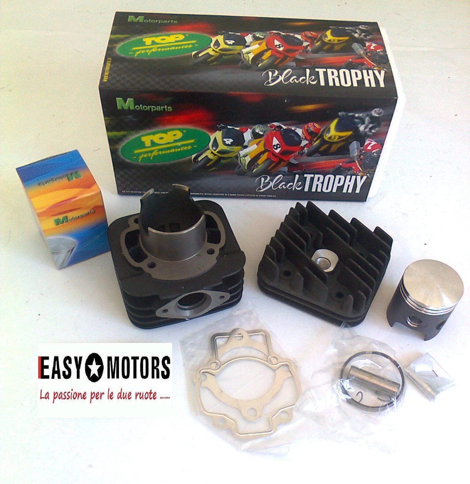GRUPPO TERMICO CILINDRO TOP BLACK TROPHY NERO D.48 AC PIAGGIO 50 ARIA 50 2T 70.CC 9931250