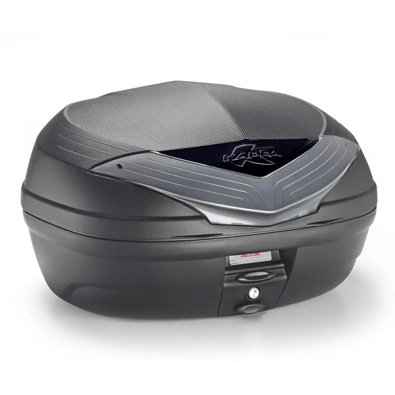 Bauletto Monolock Kappa K466NT2 46 Litri Nero Verniciato Argento - Bauletti Posteriori