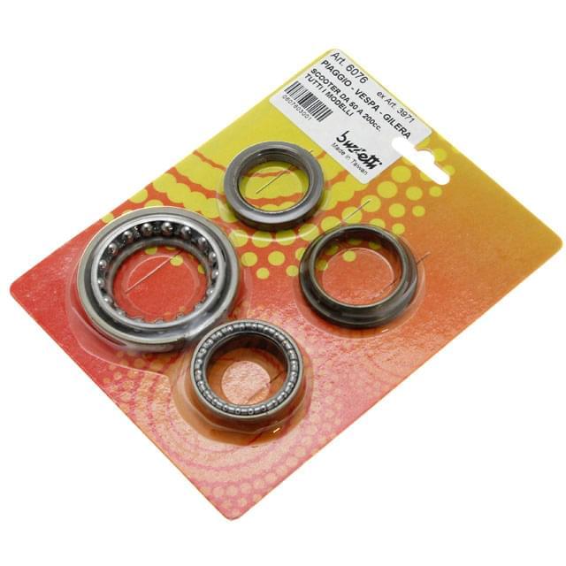 Buzzetti 6076 Serie calotte sterzo completa per Piaggio Gilera Vespa 50-125-150-200 2t/4t Lml Star