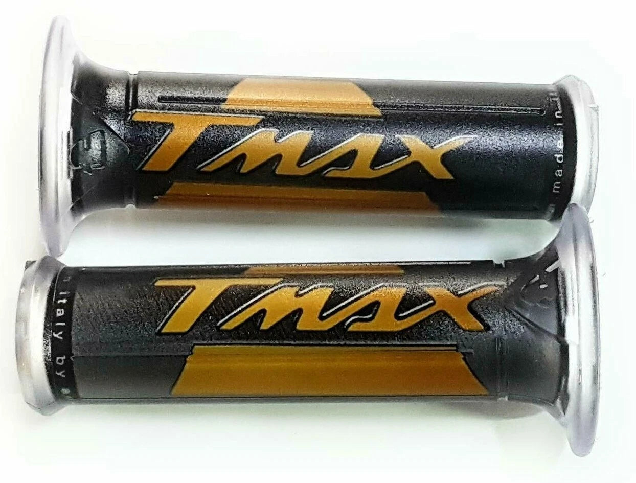 COPPIA MANOPOLE CON SCRITTA TMAX VARI COLORI YAMAHA T MAX 500 530 560 2001-2026