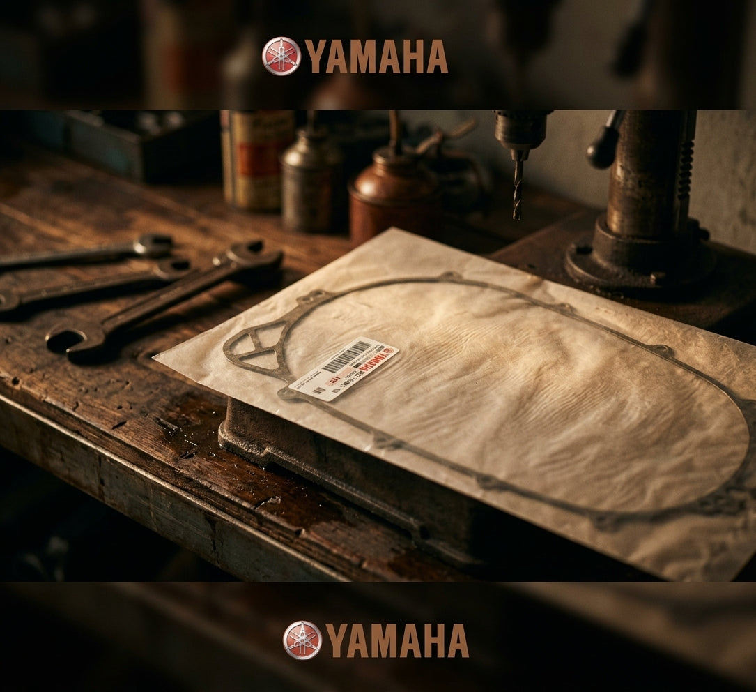 Guarnizione originale Yamaha per coperchio carter destro variatore TMAX 500 (2001-2011). Codice OEM 5GJ154610200