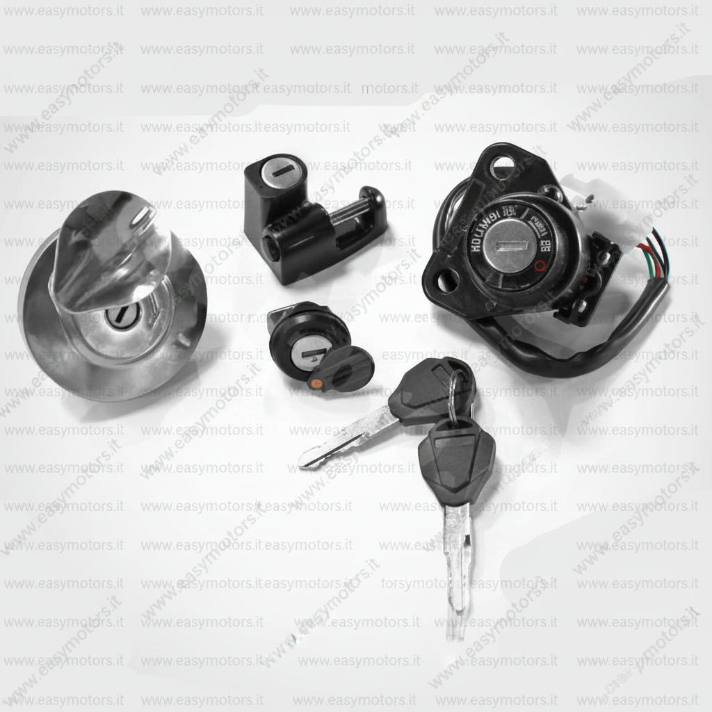 KIT SERRATURE COMPLETO SCRAMBLER - CAFE RACER 50 / 125 CC eu4/eu5 ARCHIVE MOTORCYCLE: 970600D