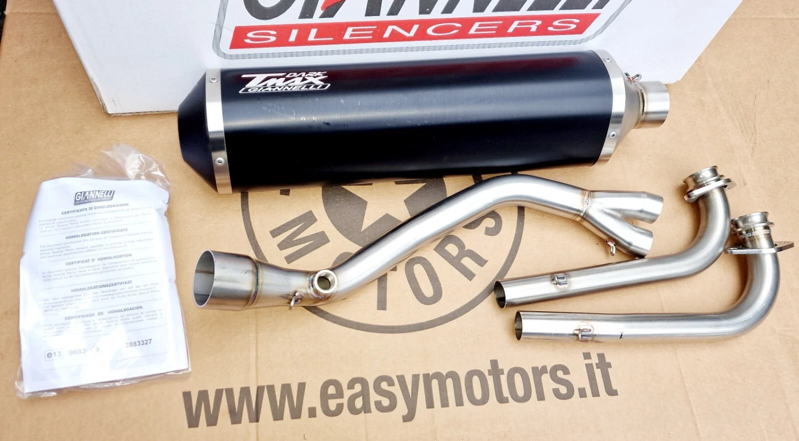 MARMITTA SCARICO GIANNELLI DARK YAMAHA T-TMAX TMAX 500 2008-2009-2010-2011