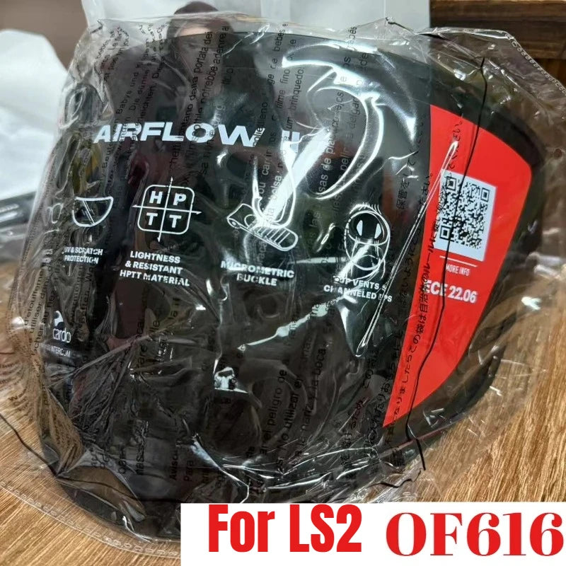 Visiera Nera Originale per Casco Moto LS2 OF616 Airflow II, Accessori per Casco