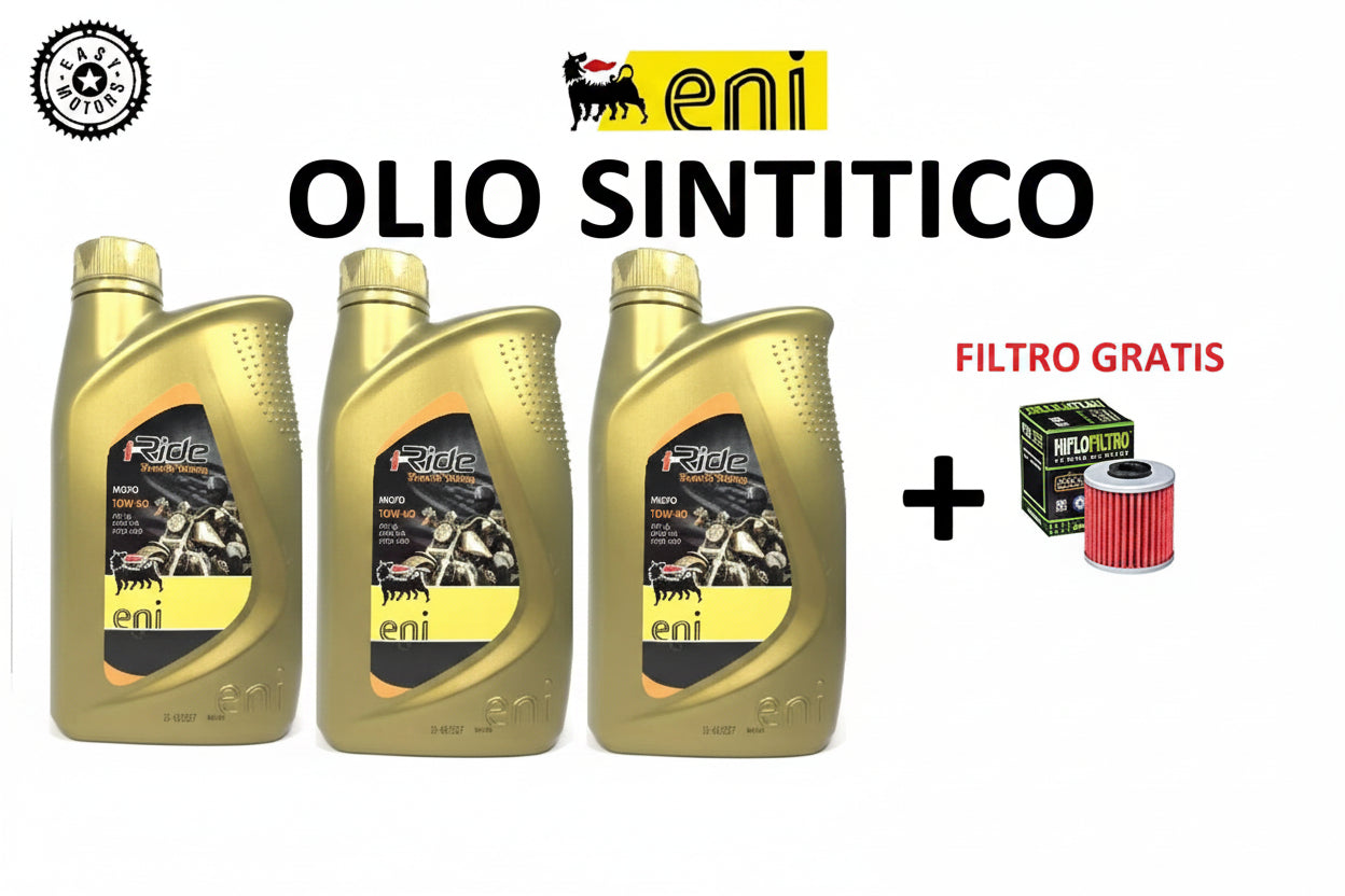 TAGLIANDO HONDA CB FOUR (K0/K1/K2/K3) 500 1971-1977 OLIO MOTORE  ENI 10W-40 SINTETICO + FILTRO OLIO