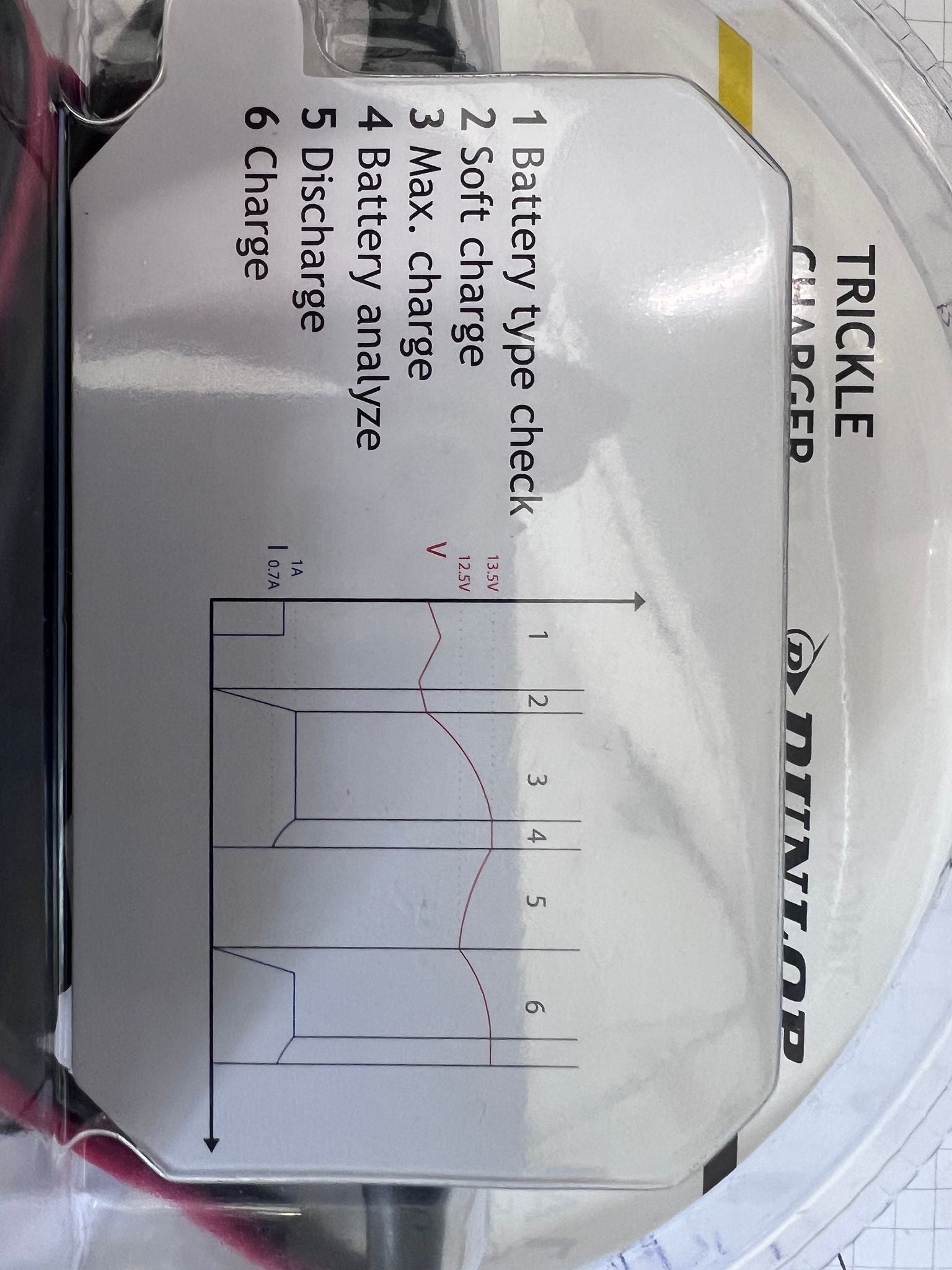 Caricabatterie Dunlop Mantenitore DI CARICA Batteria Auto Moto Scooter 6V 12V 6 Step