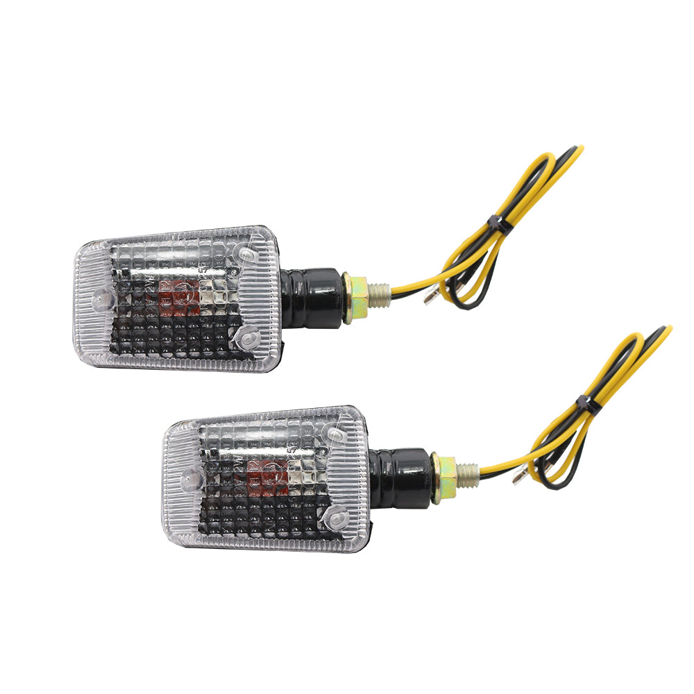 Lampeggiatori universali Coppia Frecce per Moto e Scooter 12V/5W omologati Corop Nero vetro Bianco SIFAM:CLI7025