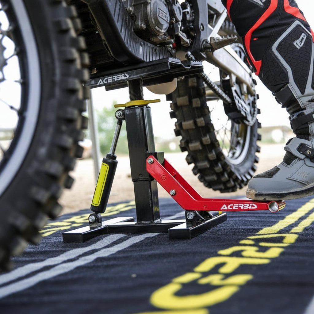 Cavalletto alzamoto in acciaio con pistone idraulico MOTO CROSS MOTARD ACERBIS: 0023860.090