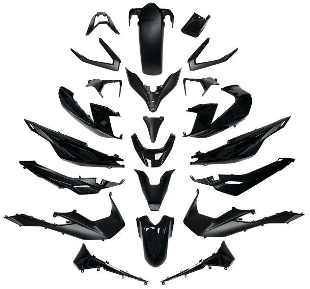 Kit carene nere lucide Honda Forza 125/350 2021/2022 22 pz.