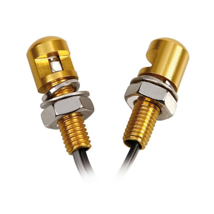 SET 2 VITI CON LED A LUCE BIANCA - ORO