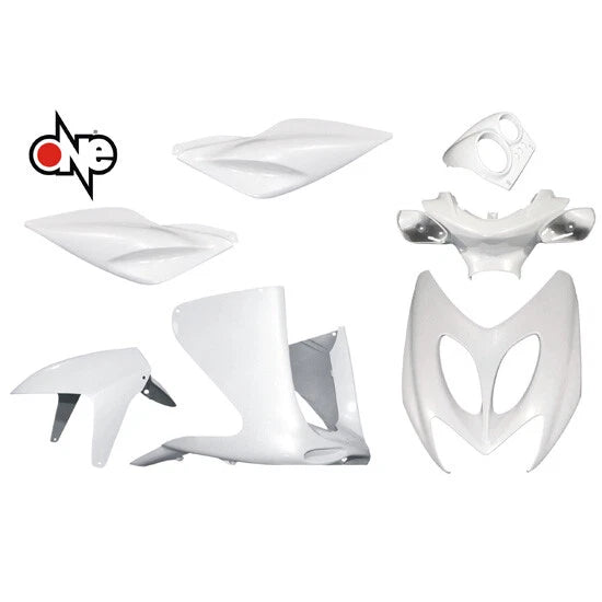 KIT PLASTIC FAIRINGS BODIES X YAMAHA AEROX MBK NITRO 50 100 97 12 PEARL WHITE|366297408891
