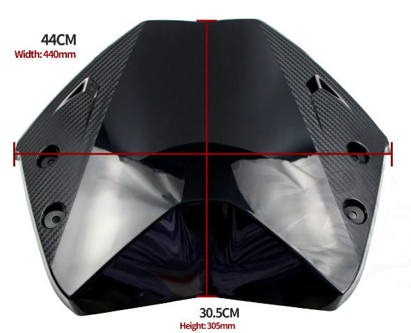 Sport fairing polished black with carbon sides for Yamaha Tmax T-max 530 2012-2016|405315374982