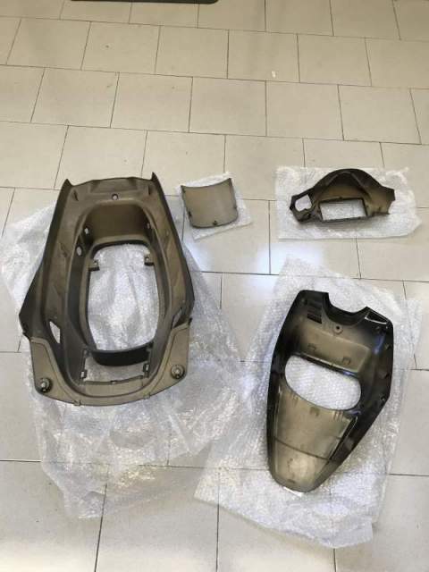 KIT PLASTIC FAIRINGS BLACK BODIES 4PCS YAMAHA BW'S E MBK BOOSTER SPIRIT 50 90>03|406793367550