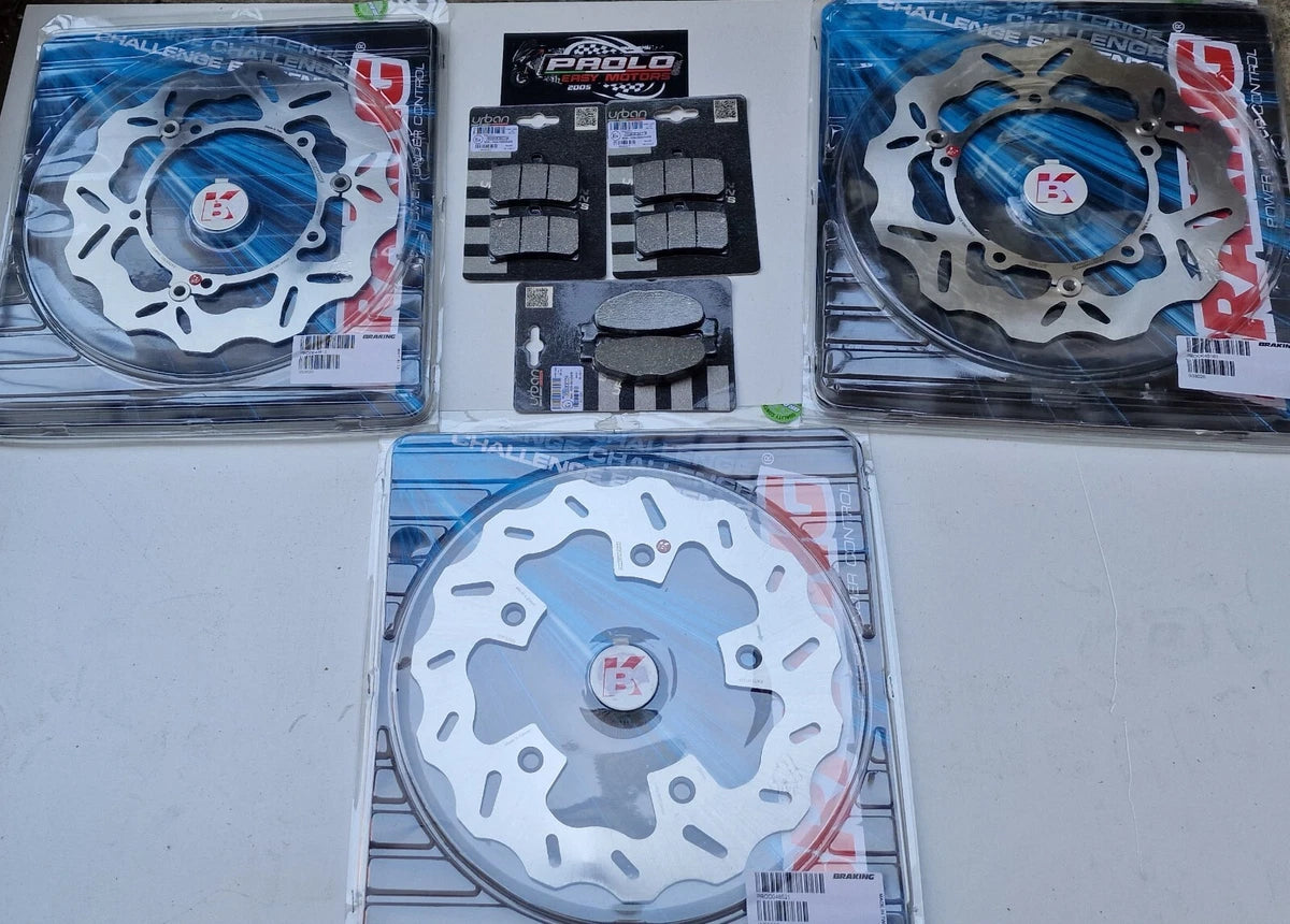 KIT DISCHI FRENO+PASTIGLIE MARGHERITA BRAKING YAMAHA T-MAX TMAX 530 2012 AL 2016|285584470565