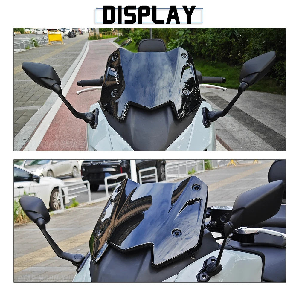 Cupolino Spoiler Sportivo nero fume per Yamaha T max  TECH MAX 560 2025-2026|406903913890