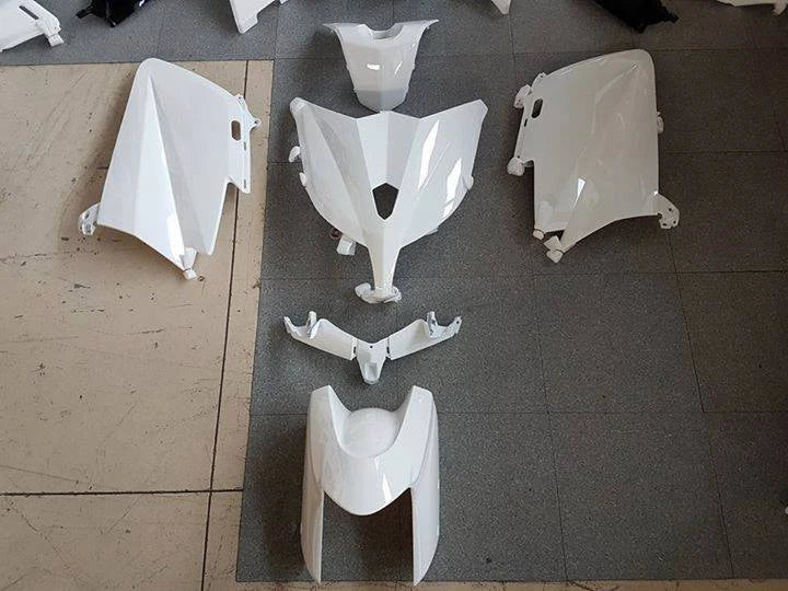 77380070 WHITE BLACK PAINTED FAIRING KIT Yamaha TMAX T-MAX 530 2015 2016 29pcs|366297411331