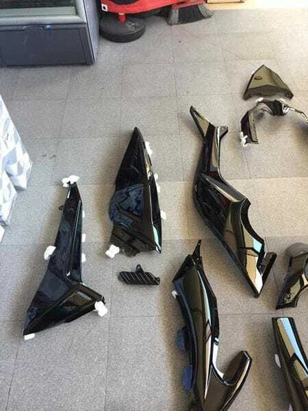 77380080 YAMAHA TMAX T-MAX 530 2015- 2016 GLOSSY BLACK PAINTED FAIRING KIT 29pcs|366297411324