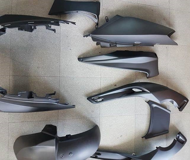 YAMAHA TMAX T-MAX 500 2001-202-2003-2004-2005-2006-2007 SATIN BLACK FAIRING KIT|277827442510