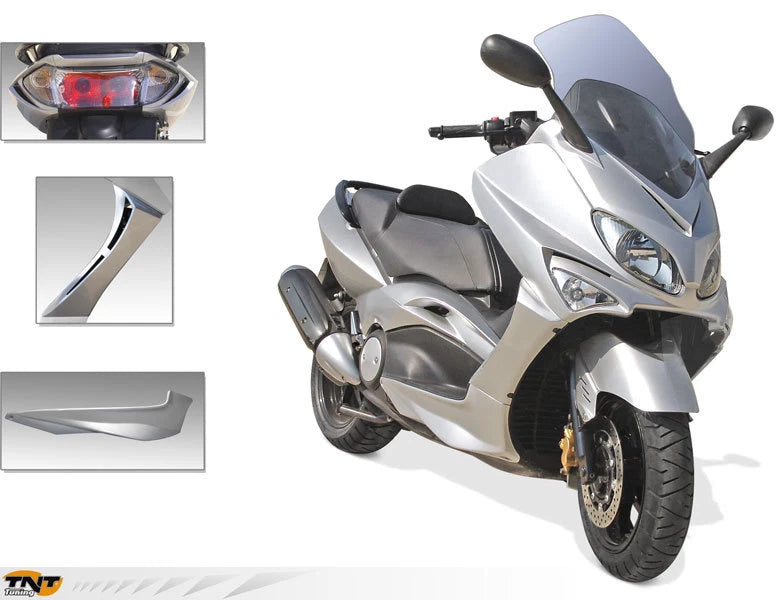 367000 ACSUD TNT PLASTIC KIT BLACK FAIRINGS 12PCS YAMAHA TMAX T MAX 500 2001 2007|365932204357