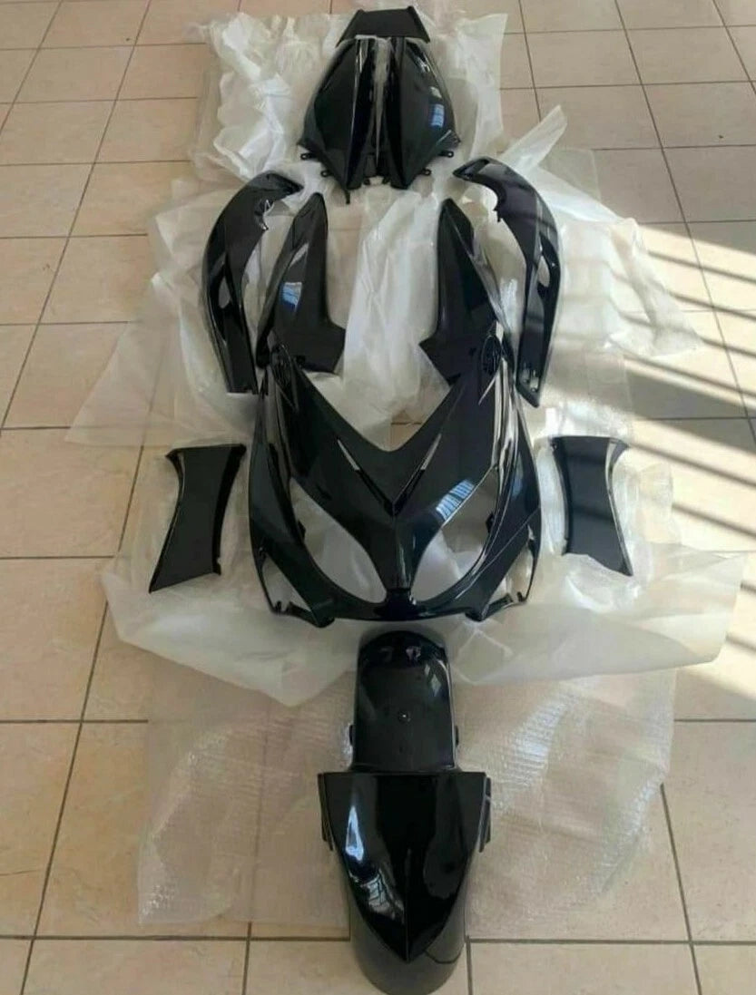 367000 ACSUD TNT PLASTIC KIT BLACK FAIRINGS 12PCS YAMAHA TMAX T MAX 500 2001 2007|365932204357