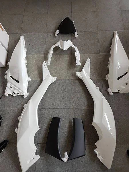 77380070 WHITE BLACK PAINTED FAIRING KIT Yamaha TMAX T-MAX 530 2015 2016 29pcs|366297411331