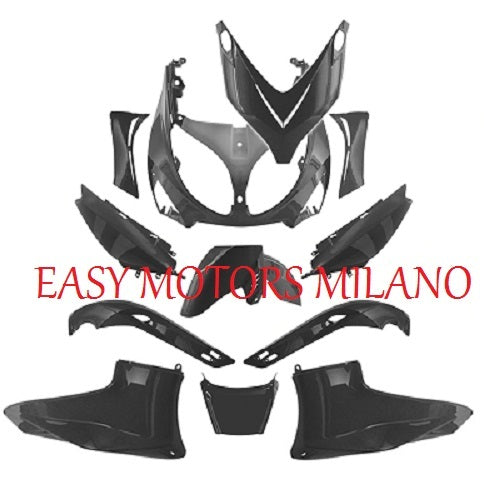 YAMAHA TMAX T-MAX 500 2001-202-2003-2004-2005-2006-2007 SATIN BLACK FAIRING KIT|277827442510