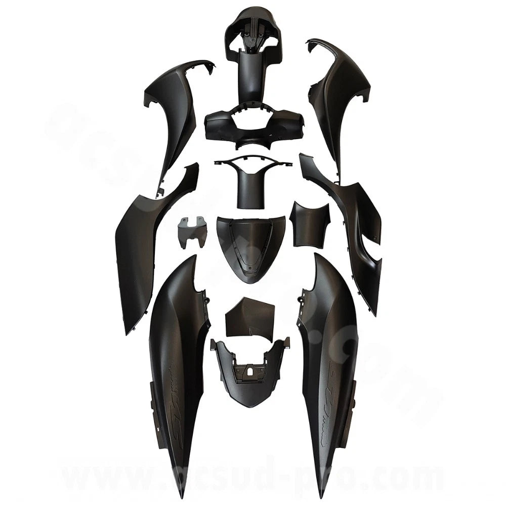 14 PIECE FAIRING KIT HONDA SH 125 CC FASHION 2020-2024 BLACK ORIGINAL TYPE|277827443702