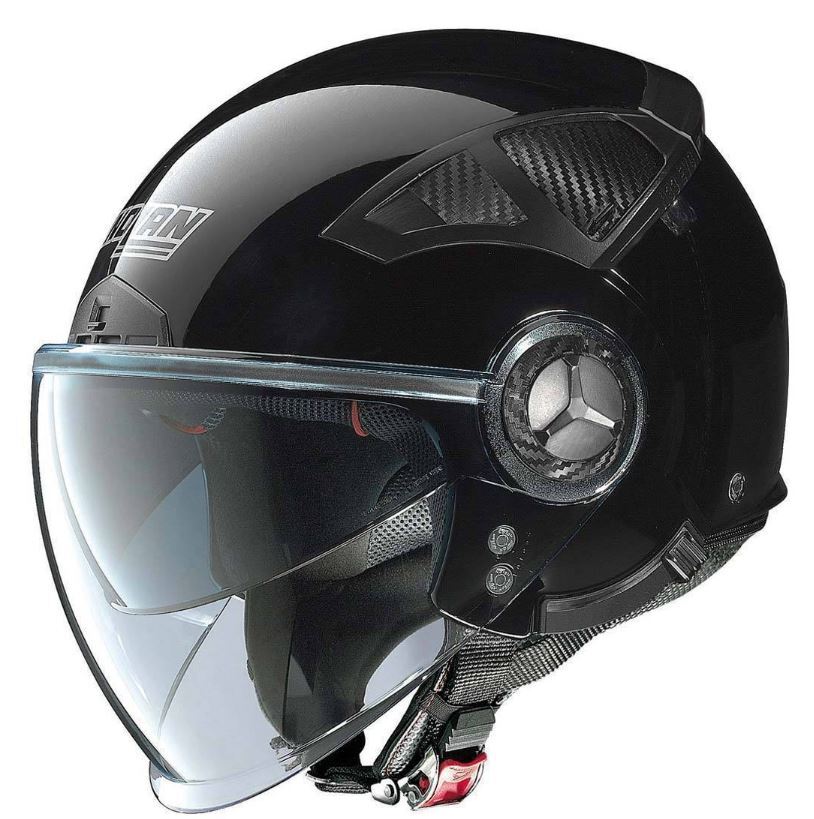 CASCO JET DOPPIA VISIERA NOLAN N33 NERO LUCIDO