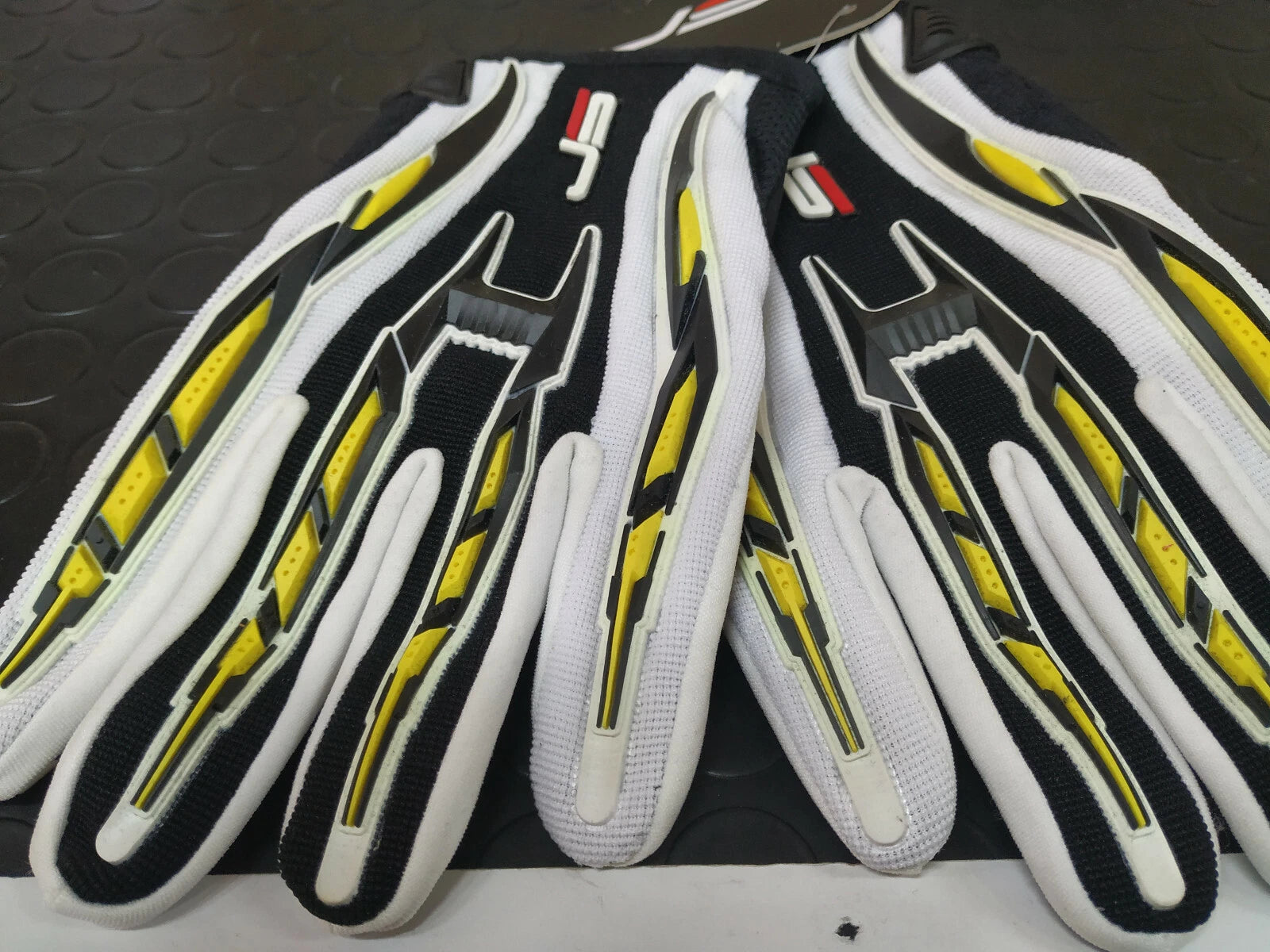 Guanti Estivi Leggei Da Cross Jollisport Ghost Blue ROSSO GIALLO