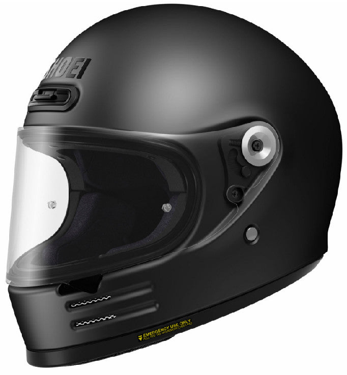CASCO INTEGRALE NERO OPACO / BLACK MATT  IN FIBRA GLAMSTER  SHOEI VINTAGE MOTO