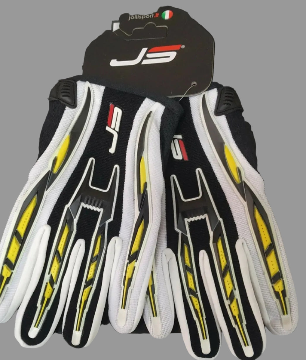 Guanti Estivi Leggei Da Cross Jollisport Ghost Blue ROSSO GIALLO