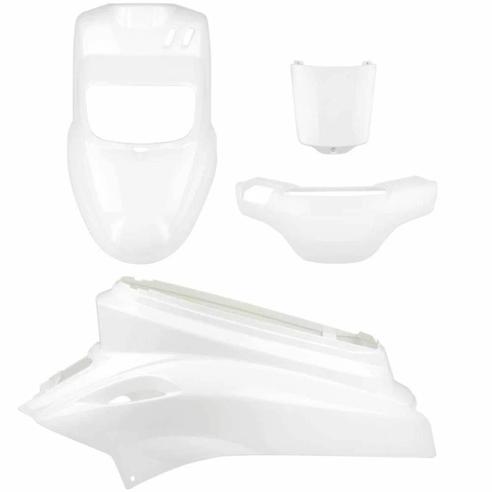 White TNT Mbk Booster Spirit Yamaha Bw's Original 50 2004> Plastic Fairings Kit|366297407652
