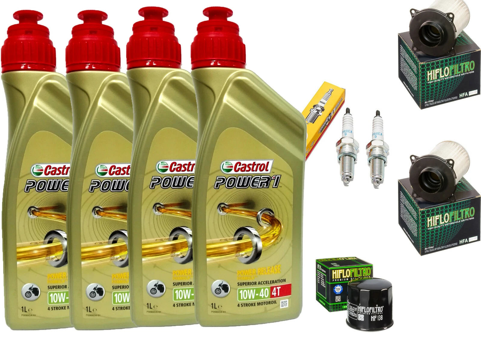 TAGLIANDO SUZUKI MARAUDER VZ 800 2004 CASTROL 10W40 FILTRI OLIO ARIA CANDELE|155702889599