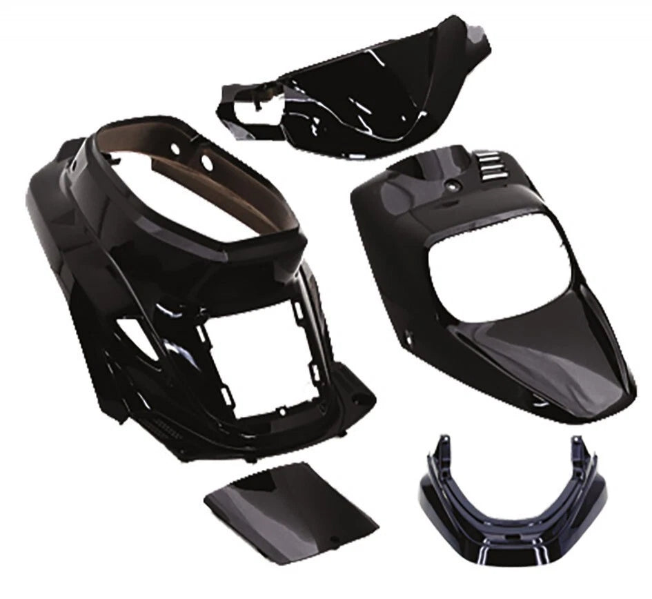 Fairing kit 1999-2003 black 5 pcs. MBK Booster Spirit 50 2000 > 2002|406793367280