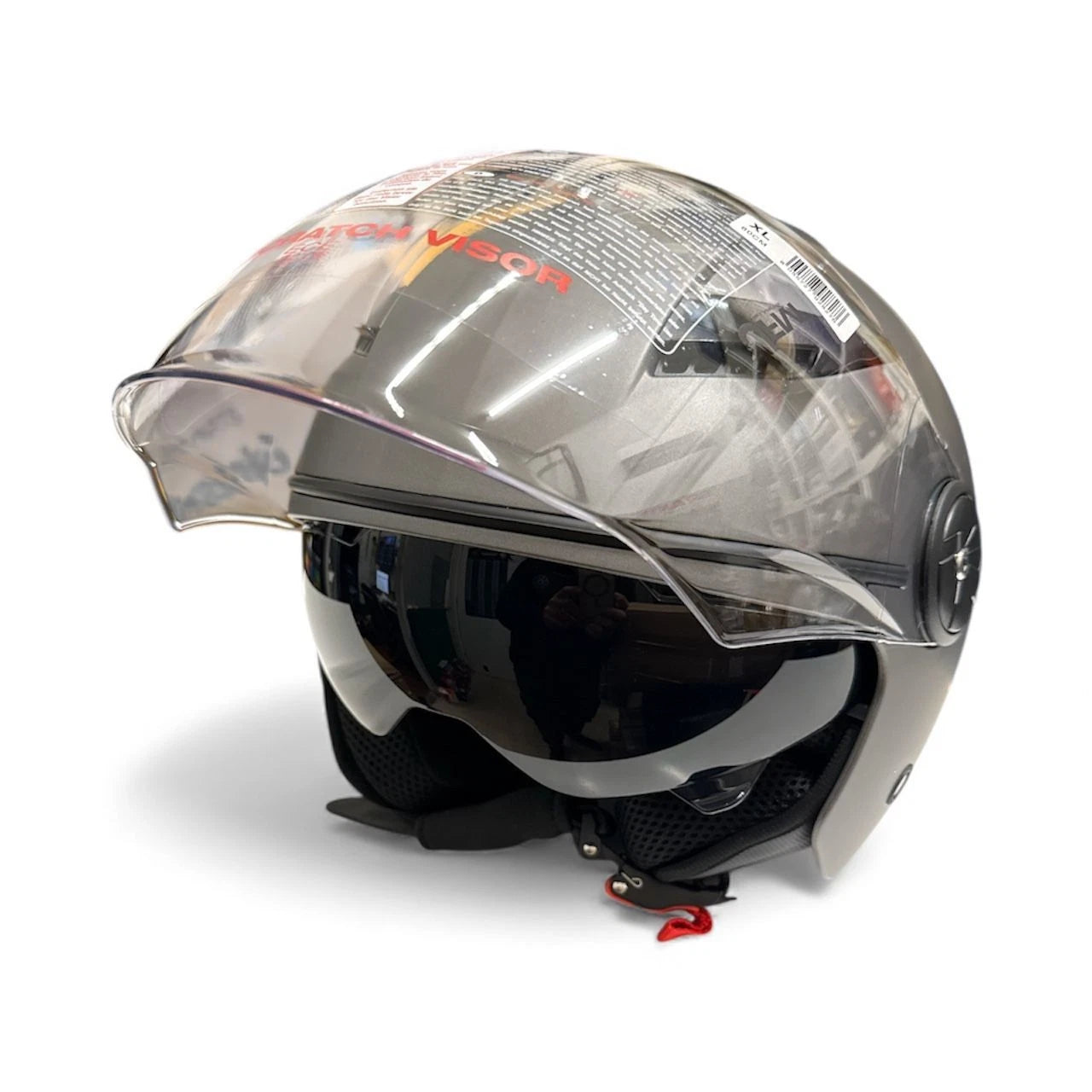 Casco Helmet Jet Moto Scooter Omologato ECE 22 06 Parasole Doppia Visiera urbano