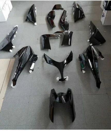 KIT CARENE CARENA PLASTICHE NERO LUCID YAMAHA TMAX T-MAX 500 2008-2009-2010-2011