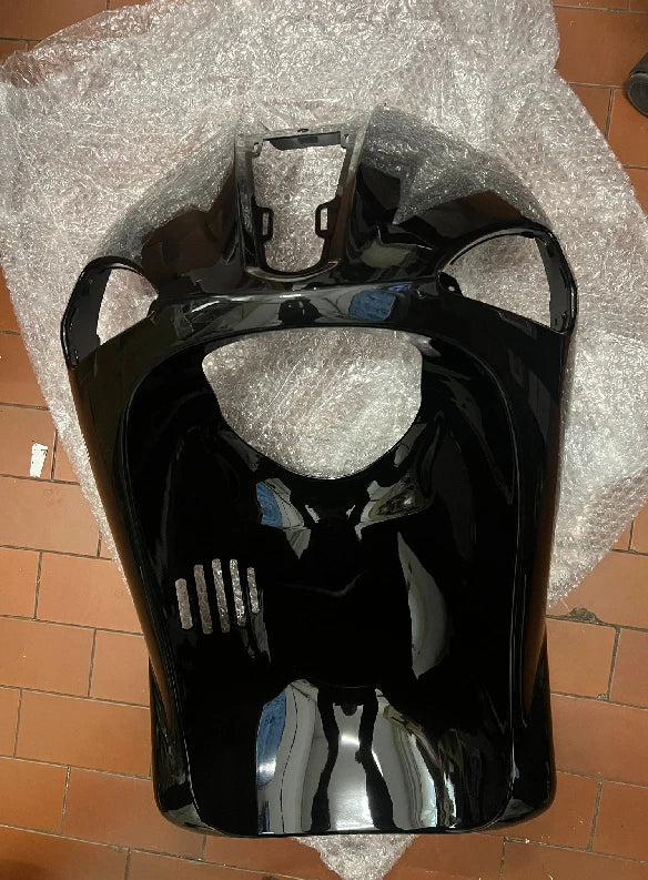 FRONT SHIELD FAIRING Piaggio Liberty RST 4T 150 2004/2019 GLOSSY BLACK PAINTS.|366297407513