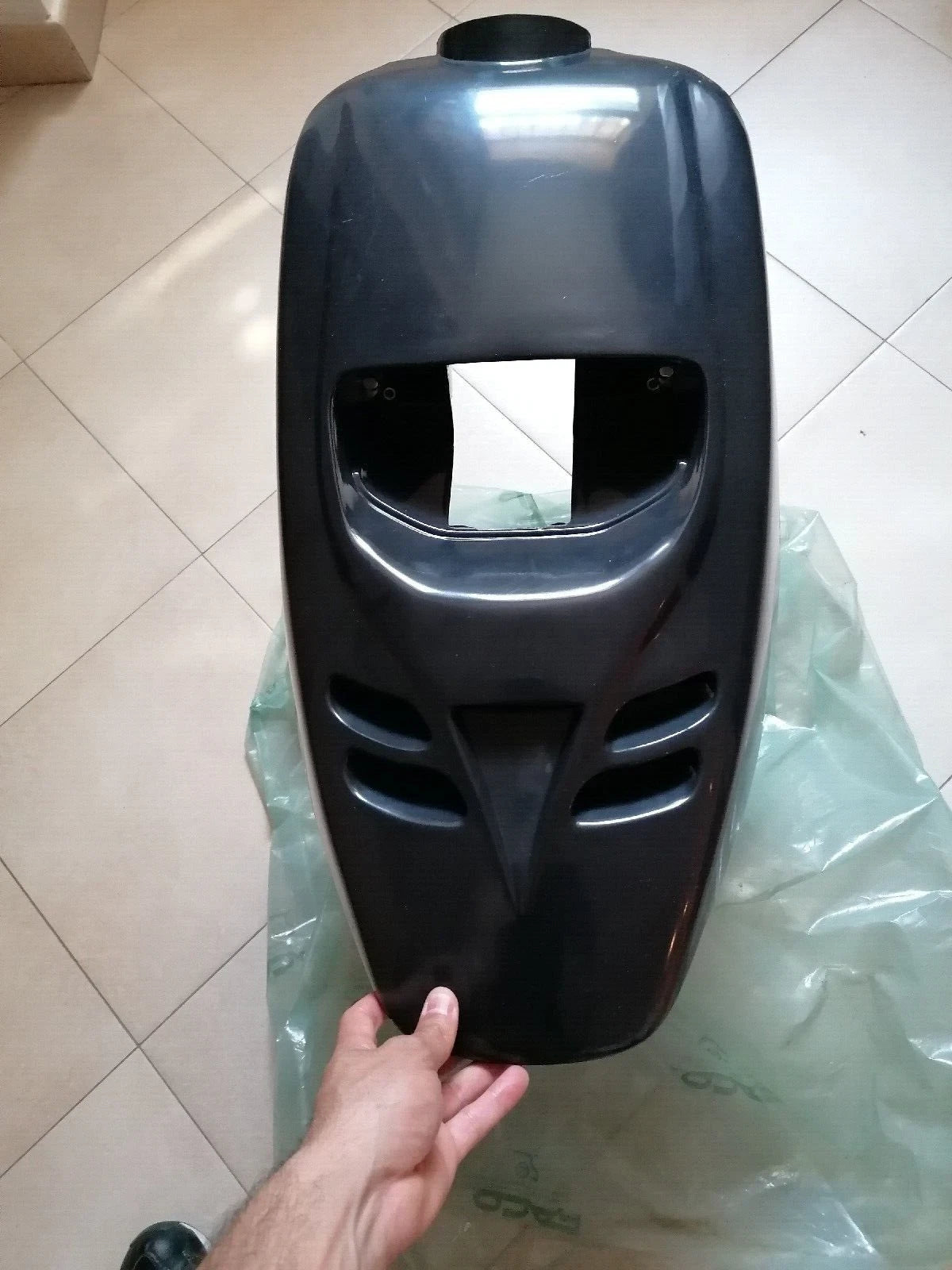 CARENA SCUDO ANRTIORE PIAGGIO GILERA STORM TYPHOON 50 125 CC NERO|366297411274