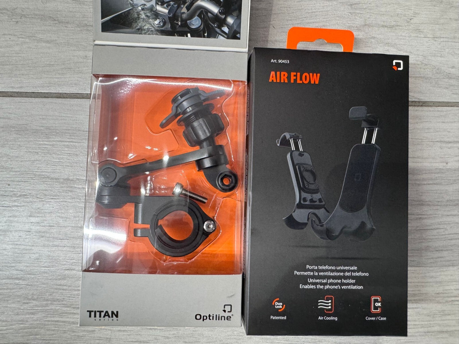 PORTATELEFONO PER MANUBRIO COMBO PRO + AIR FLOW  MOTO SCOOTER