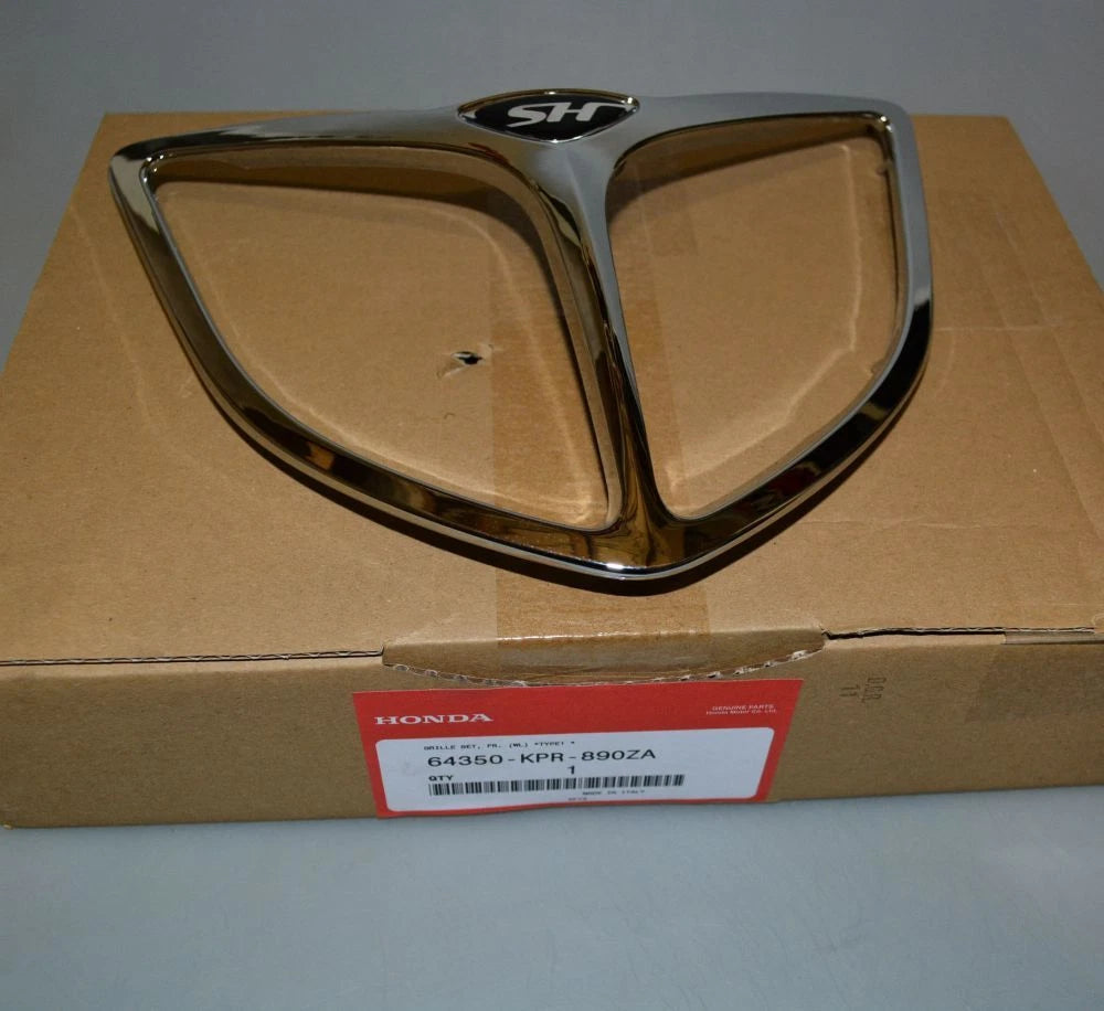 64350KPR900za CHROME FRAME GRILLE FRONT SHIELD HONDA SH 125 150 2001>2004|363524507114
