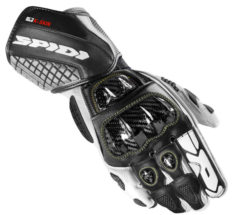 GUANTI DA MOTO SPIDI CARBO KAMGAROO A216 NERO/BIANCO