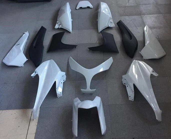 YAMAHA TMAX T-MAX 500 2008 2011 WHITE PLASTIC FAIRINGS KIT|366300368748