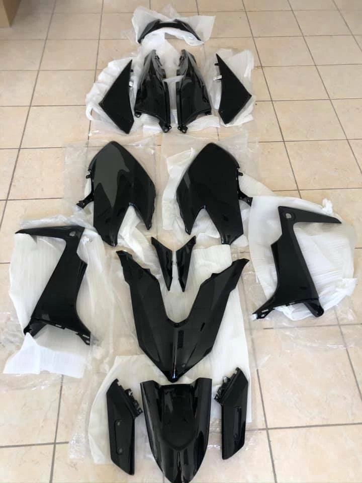 15PCS GLOSSY BLACK PAINTED FAIRING KIT FOR YAMAHA T MAX TMAX 530 2017>|277827442762