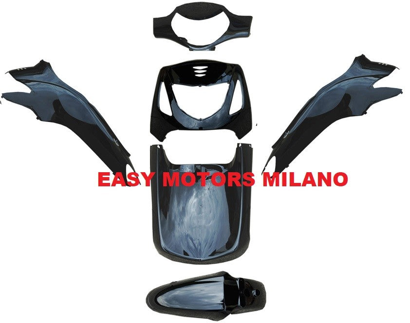 KIT PLASTIC FAIRINGS SHELLS GLOSSY BLACK x Honda Sh 125 150 2001-2002-2003-2004|277827442821