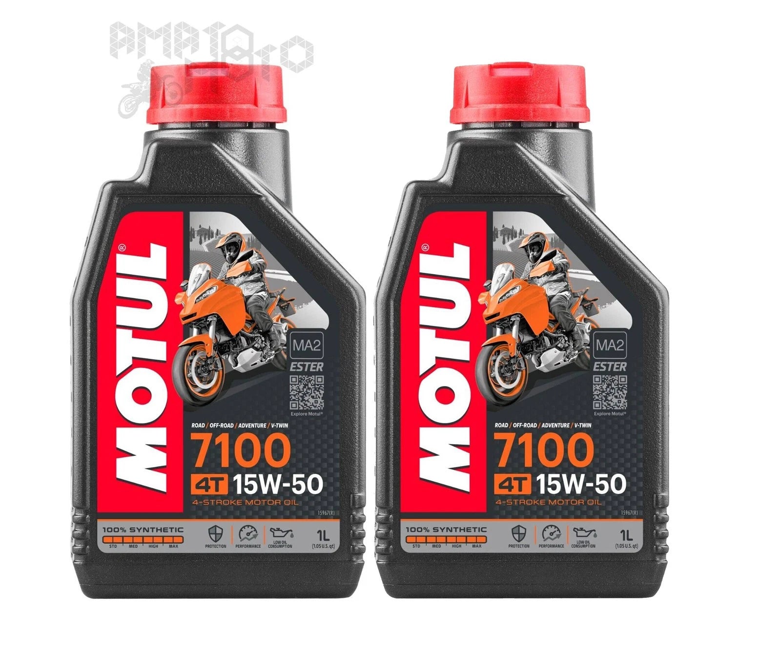 2 LITERS MOTORCYCLE ENGINE OIL MOTUL 7100 15W50 100% SYNTHETIC ESTER MA2 CUTTING|266214205973
