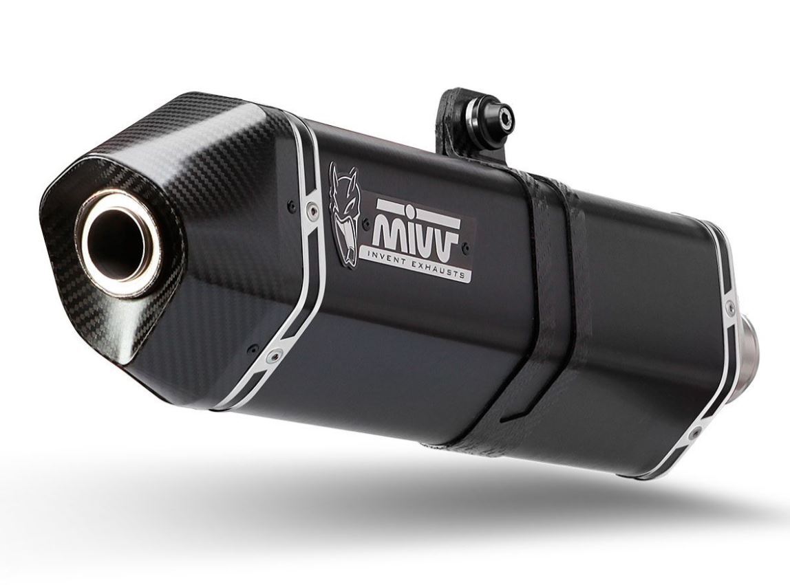 Y.037.LRB SCARICO COMPLETO 2X1 MIVV SPEED EDGE ACCIAIO NERO T-MAX 530 2012-2016
