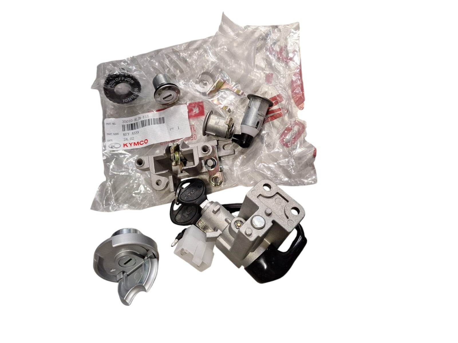 kit Serratura completta Kymco Agility Plus 50 125 200 4T R16 2014   2023 EU4 EU5