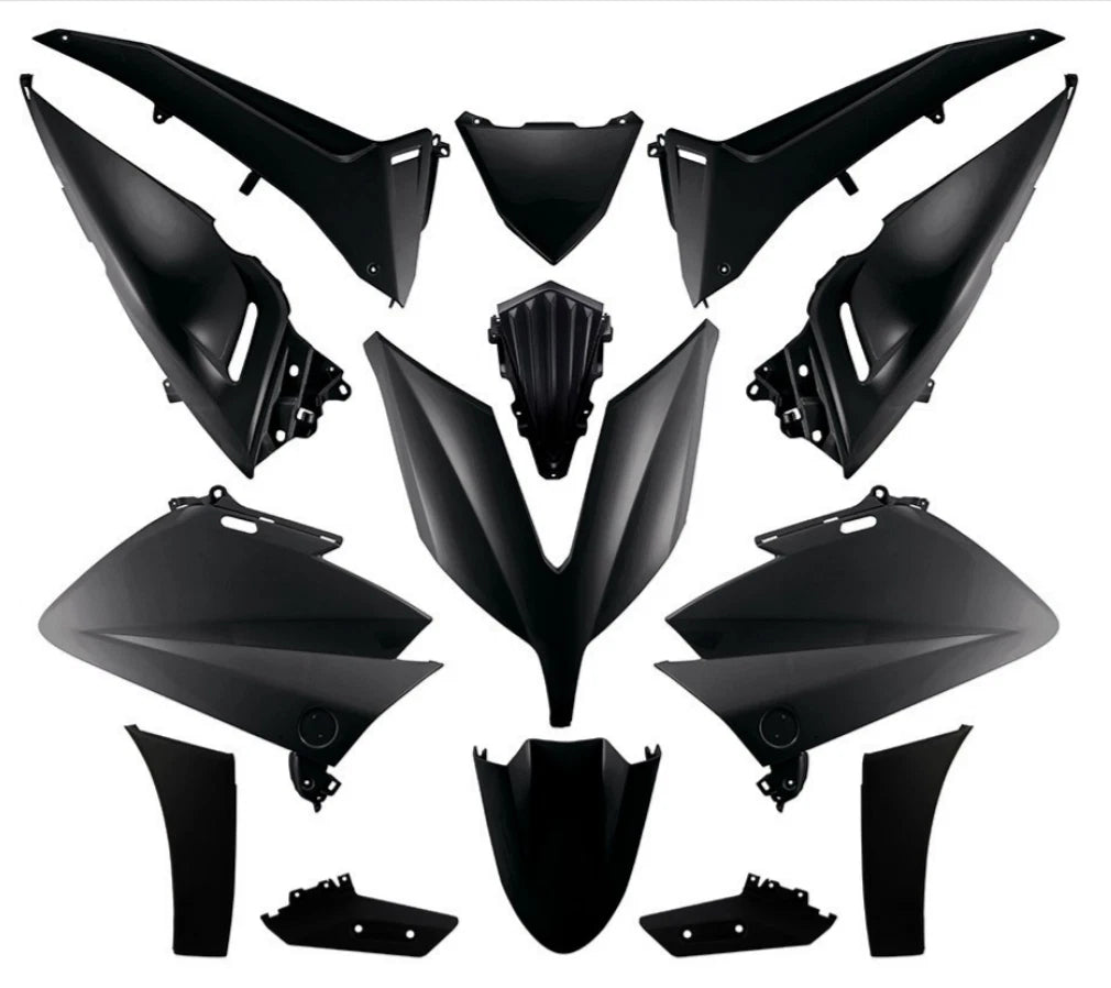 362370 Yamaha T-Max 530 59C 530 Gloss Black Plastic Fairing Kit 2015-2016|406793367218