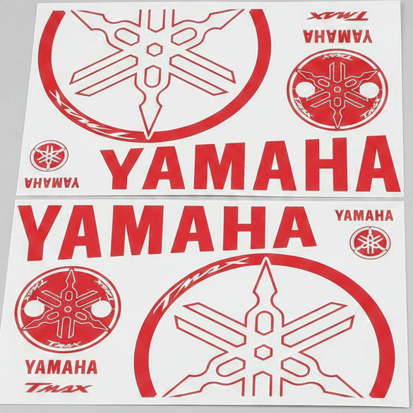 RED STICKER KIT WRITTEN STICKERS FRETBOARD x YAMAHA T-MAX TMAX 500 530 2001>2019|363534040743